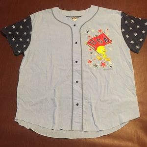1995 Tweety Bird USA Button Jersey 22